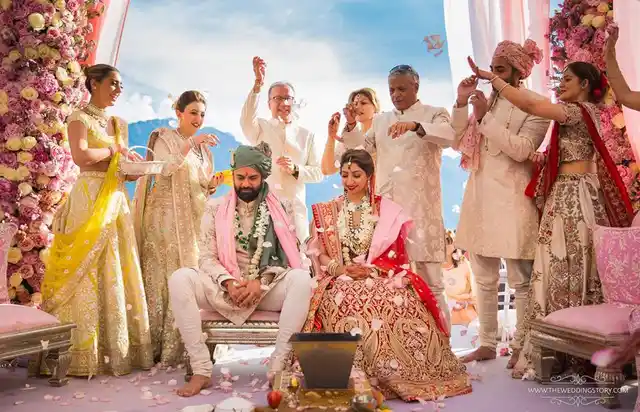 Tanya Ganwani chose to host her nuptials at Fairmont Le Montreux Palace, Switzerland with Rajiv Varma. 