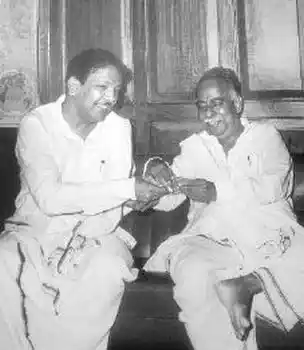Karunanidhi with CN Annadurai