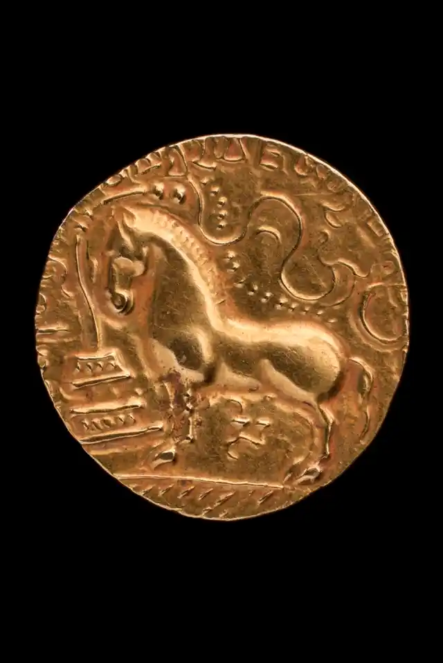 Gupta dinar, Samudragupta Gold, about AD 335–80, Central India