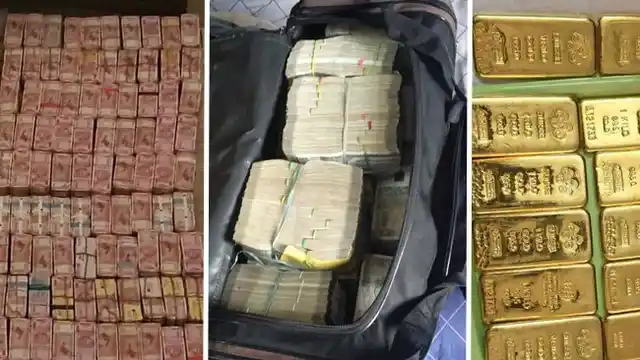 Cash and gold bullion recovered in raid at Nagarajan Seyyandurai’s properties