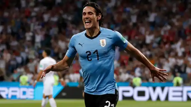 Cavani scored in back-to-back matches for Uruguay.