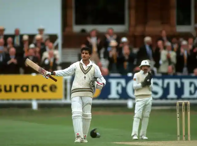 Sourav Ganguly made 131 on his Test debut at Lord’s.