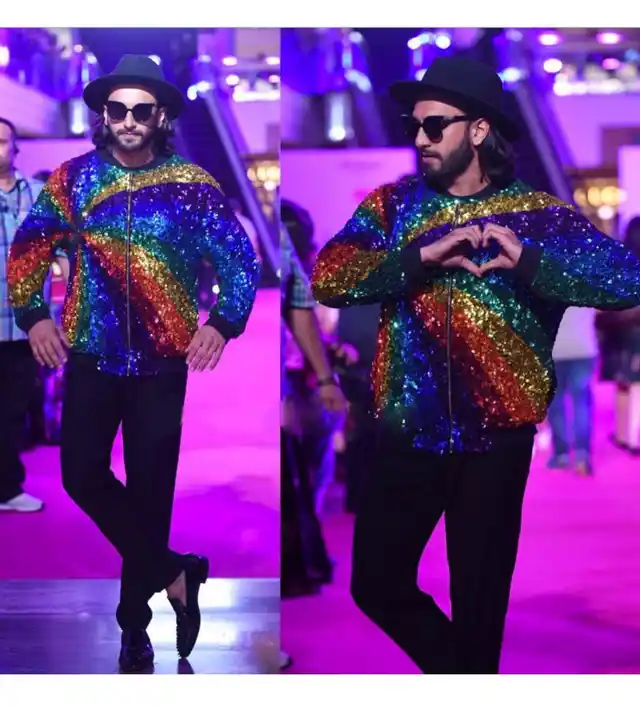 Ranveer Singh at Lakme Fashion Week, 2017. 