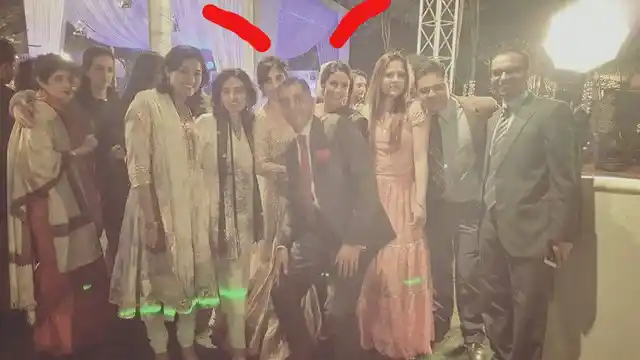 Anissia (beneath first red line), Gul (beneath second red line) at Anissia’s wedding.