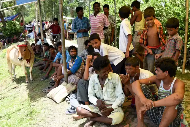 Many of the participants of the race come from nearby villages.