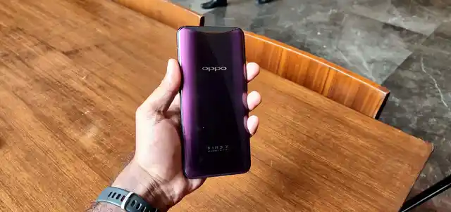 The phones comes with a sliding camera.