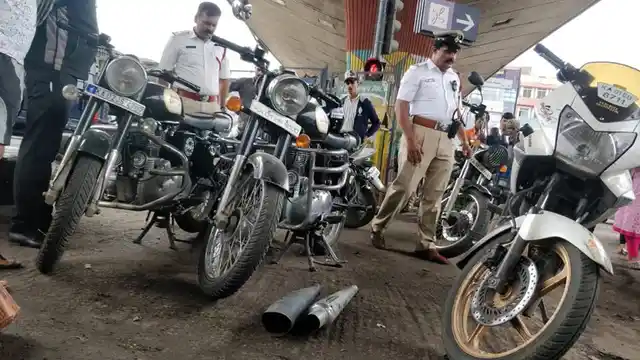 Bengaluru traffic police have seized more than 1,156 modified motorcycle silencers in just three days, as part of a special drive.