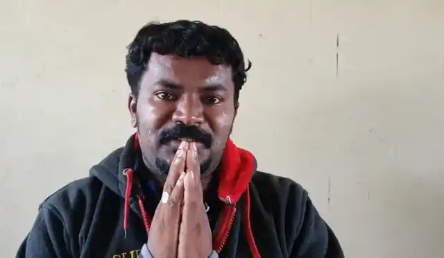 Umesh, a resident of Haleri village.