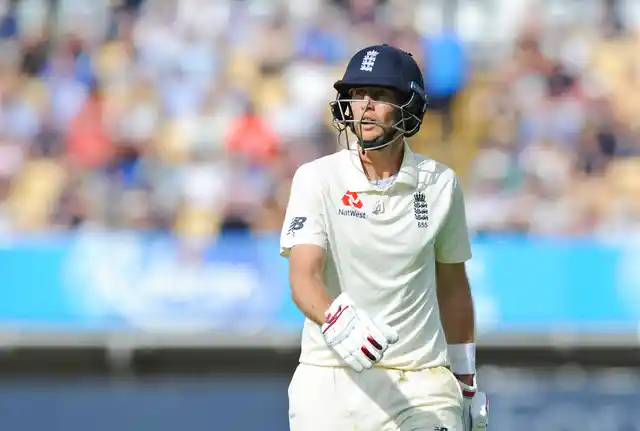 Joe Root walks back to the pavilion after being dismissed on Day 1.
