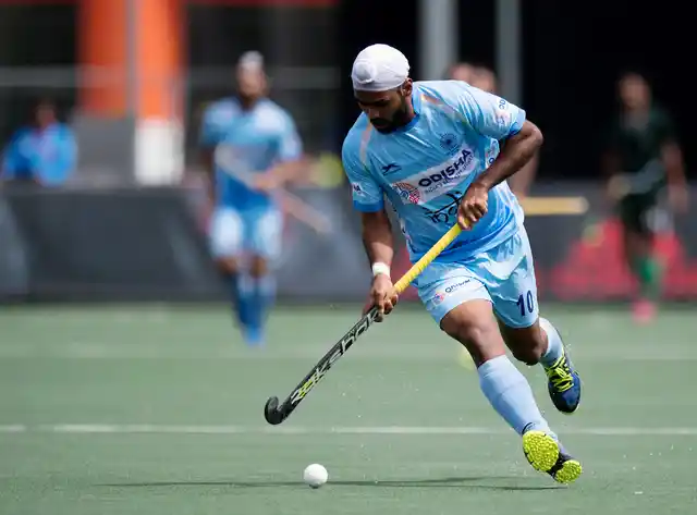 Simranjeet Singh in action.