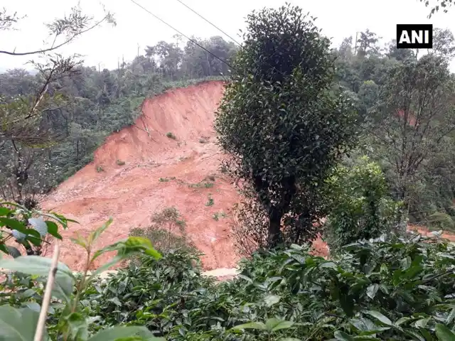 The landslide on Madikeri Road in Kodagu.
