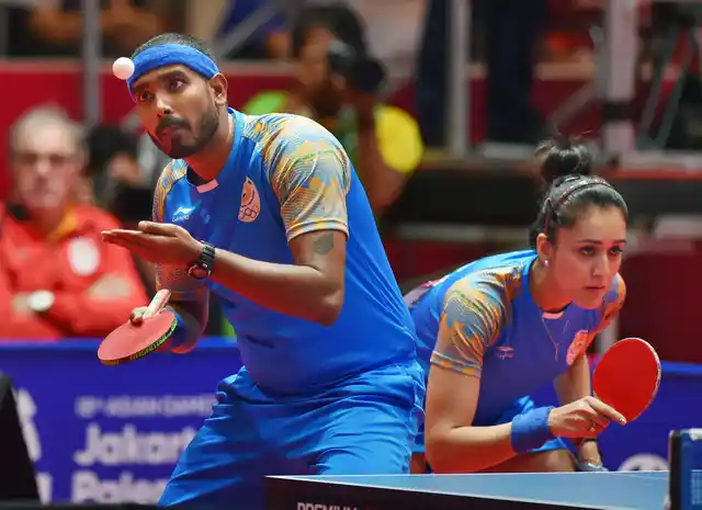 India’s Sharath Kamal and Manika Batra are through to the semi-finals of the mixed-double table tennis event at the 2018 Asian Games. 