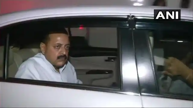Union Minister Jitendra Singh after visiting former Prime Minister Atal Bihari Vajpayee at AIIMS Hospital.