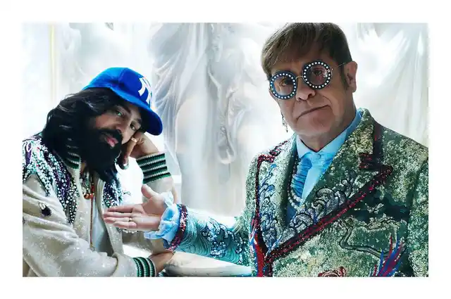 How about Ranveer donning the Elton John Gucci outfit? 