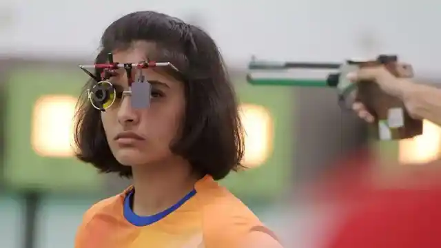 Manu Bhaker got eliminated after finishing sixth despite shooting a Games Record total of 593.