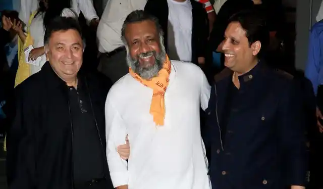 Rishi Kapoor with filmmaker Anubhav Sinha at a special screening of <i>Mulk. </i>