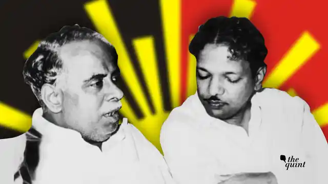 Annadurai (left) had often relied on Karunanidhi (right) more than his own self. 