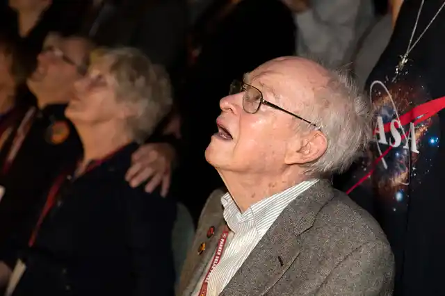 Eugene Parker watches the launch of NASA’s Parker solar probe named after him. This is the first agency mission named after a living person.