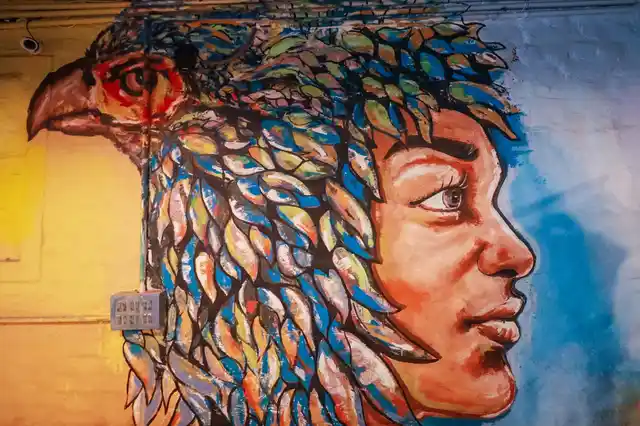 Murals in concrete spaces.