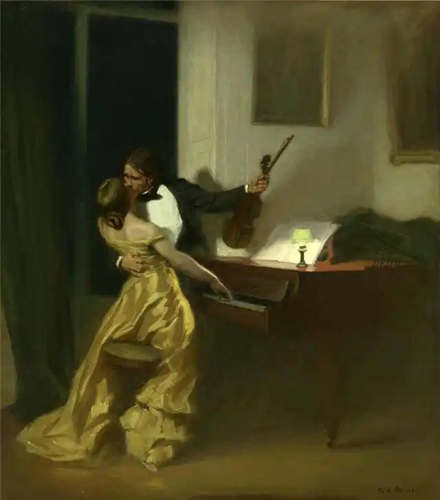 The original painting by Rene Francois Prinet.