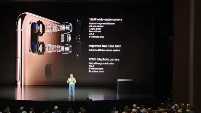 New cameras on the iPhone XS with smaller pixel sensors.