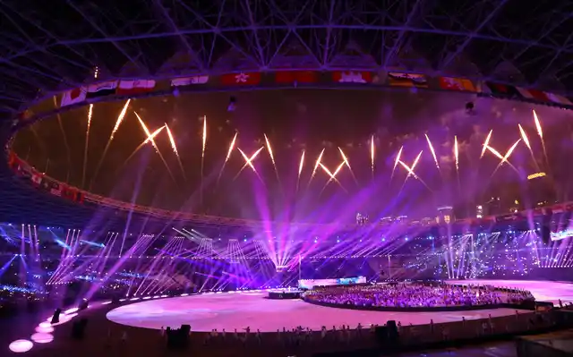 A still from the closing ceremony.