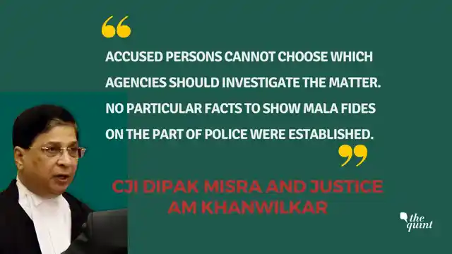 Justice Khanwilkar read the judgment for himself and CJI Misra.