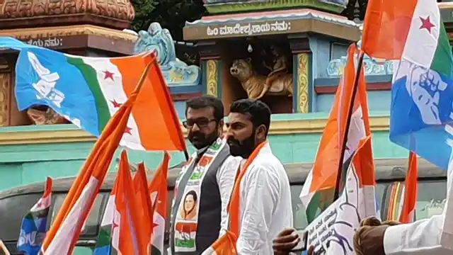 Mohammad Nalapad,was spotted addressing party workers.
