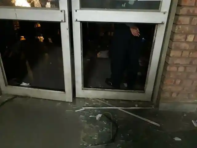 The doors of the counting centre were broken by members of ABVP in an attack in the early hours of 15 September