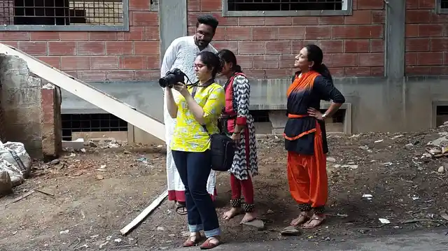 Behind the scenes at #Footpathbeku which means we want a Footpath in Kannada