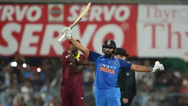 Rohit Sharma remained not out on 152 against West Indies on Sunday. 