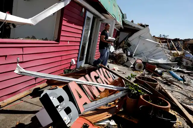 Nearly 6,700 people took refuge in 54 shelters in Florida.