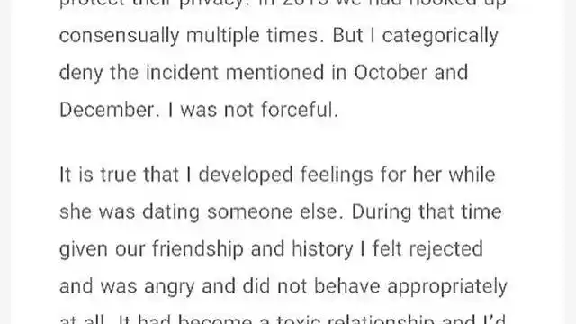 Gursimran Khamba’s statement on allegations against him.