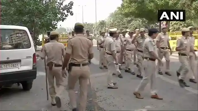 Security tightened and barricading outside CBI headquarters