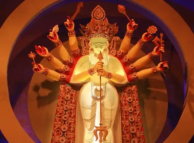 The theme of this pandal was street children.