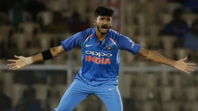 Indian bowler Khaleel Ahmed.