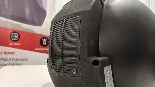Battery operated air purifier does the work. 