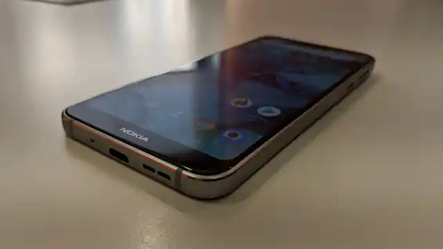 USB Type C at the bottom of the phone. 