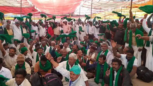Visuals from Ramlila Maidan on Friday morning.