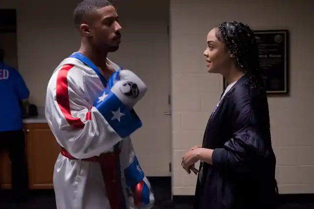 Tessa Thompson’s Bianca has excellent chemistry with Jordan’s character but lacks an inner life.