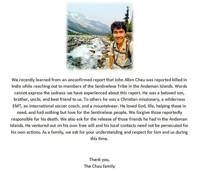The Chau family’s statement