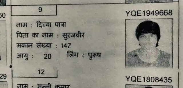 Divya Kakran’s name and gender is incorrect in the electoral rolls. 