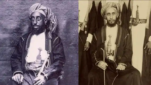 The image being circulated as that of Tipu Sultan could well be of Rumaliza (who shares a striking resemblance to Tippu Tip), another prominent slave trader of Zanzibar.