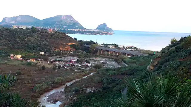 A view of the area where nine people lost their lives when their home was flooded. 