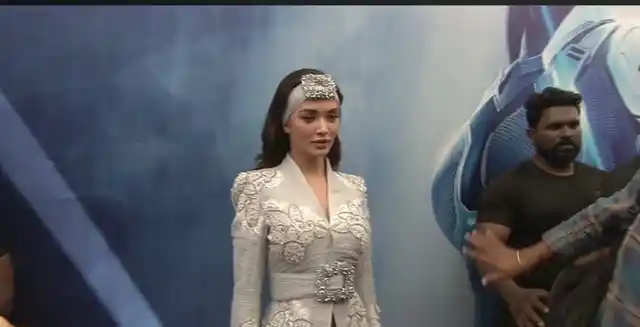 Amy Jackson at the venue. 