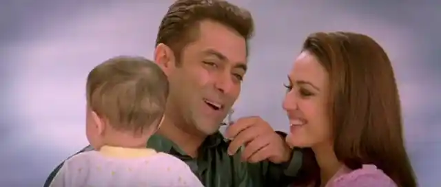 Salman Khan with Preity Zinta in a still from the film.