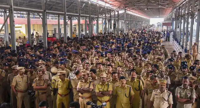 The security arrangements in and around the pilgrimage were intensified hours before the shrine opens again for pilgrimage. 