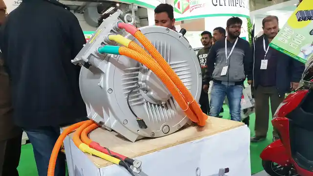 The electric motor can range from 1 to 250 kilowatt depending on size of vehicle.