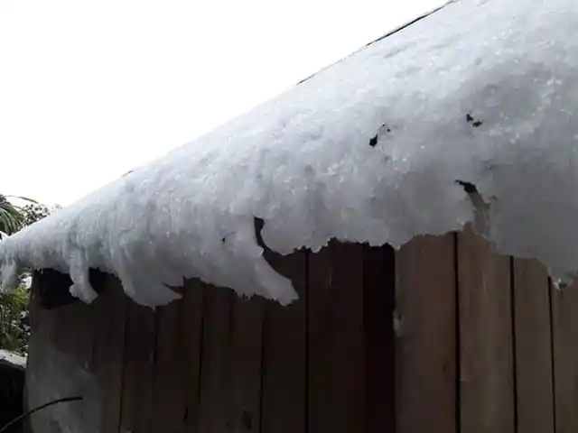 By Friday afternoon came a light snowfall.