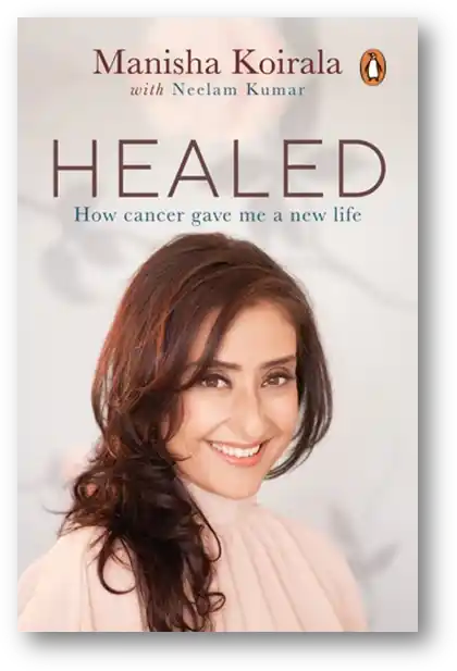 The book cover of <i>Healed</i> by Manisha Koirala. 